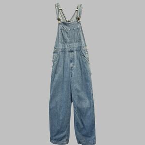 Vintage 90s Y2K Gap Denim Bib Carpenter Long Overalls Womens Size S Baggy Grunge